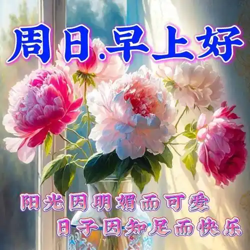8月6日周日早上好,早安祝福语表情图片大全_亲友_时光_心情
