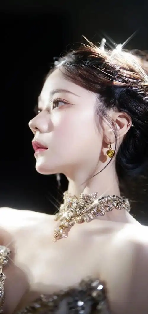 一身华贵礼服的张紫宁