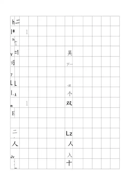 史上最好最适合幼儿儿童书写的简单汉字125字逐一阅读后有内涵