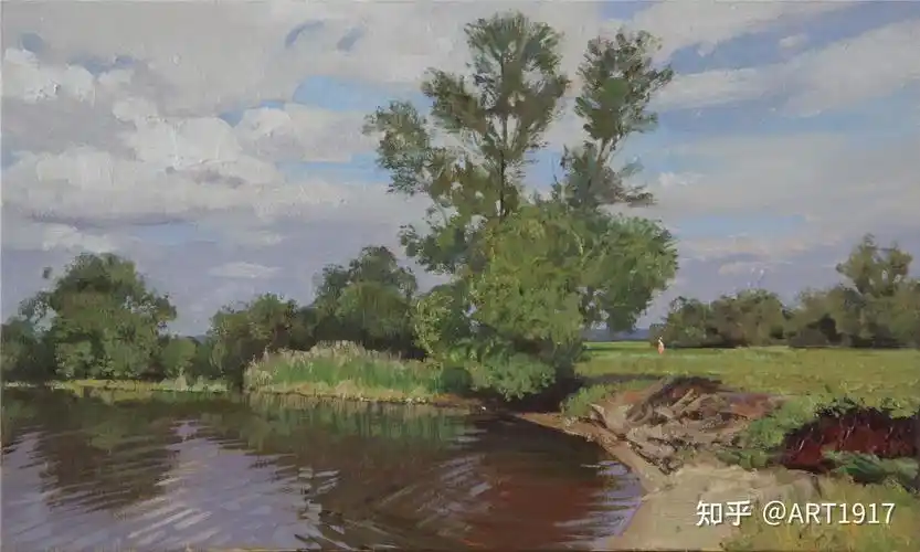 油画 40x60cm 2021年安德烈·根纳季涅维奇的画可以说是,俄罗斯乡村