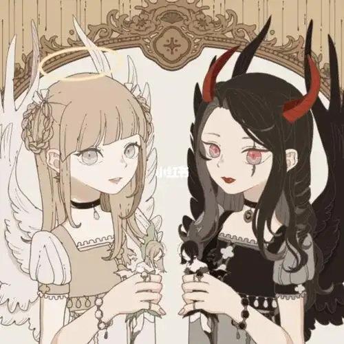 有没有一种可能天使和恶魔也是一对cp#女女同性恋  #天使与恶魔