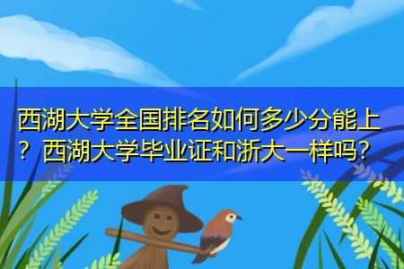 西湖大学多少分能上?