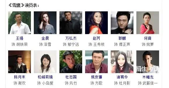 雪鹰演员表