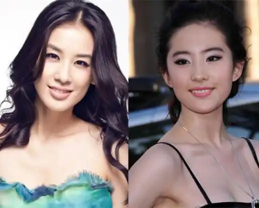 【图】黄圣依和刘亦菲很像 相似度竟达百分之七十