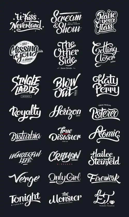 优秀设计师英文字体排版设计欣赏