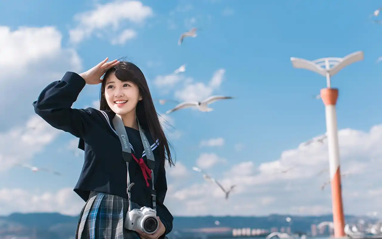 水手服美少女养眼写真集电脑壁纸下载