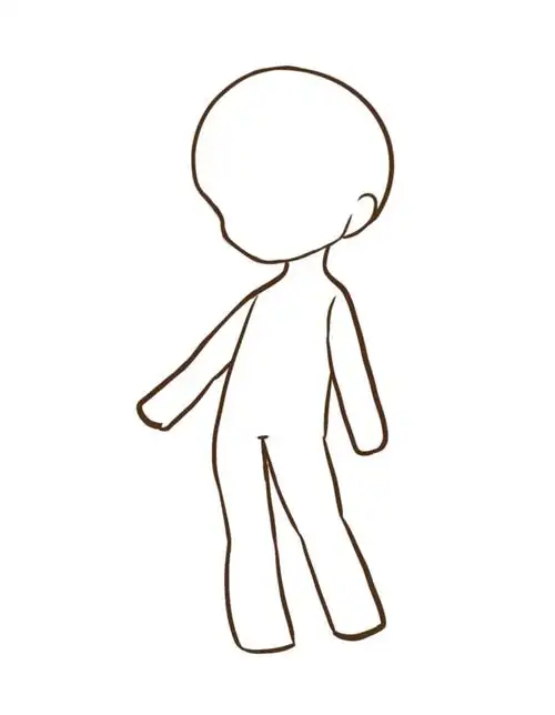 粉丝三连可商用#q版  #免费模板  #q版全身  #模板