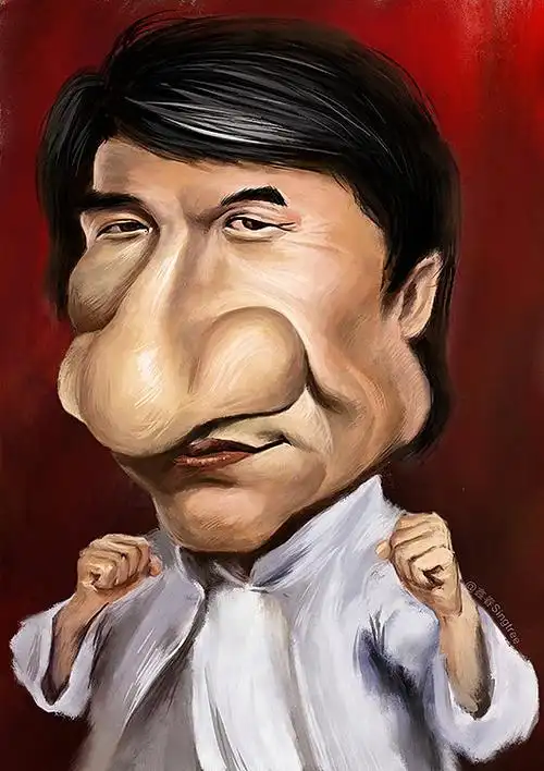 时代人物漫像|之功夫明星|动漫|单幅漫画|singtreelee_原创作品-站酷