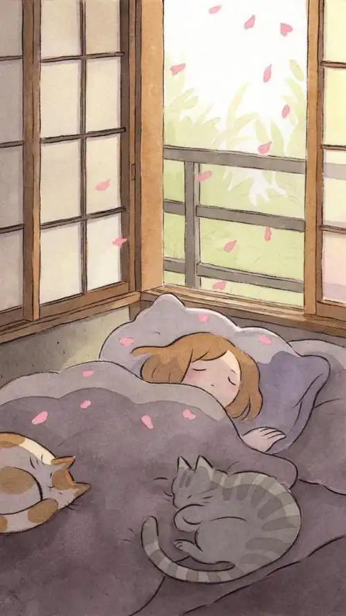 ins森系治愈系意境背景图,森系风格图片(森系 治愈 清新 手绘 插画)