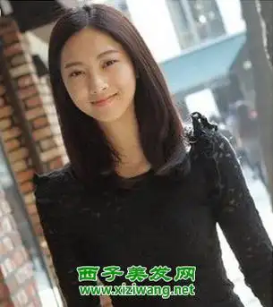 黑内扣中长发发型