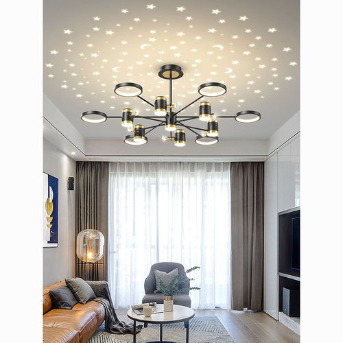 客厅吊顶2023年新款简约现代星空吊灯北欧后现代轻奢灯具组合套餐