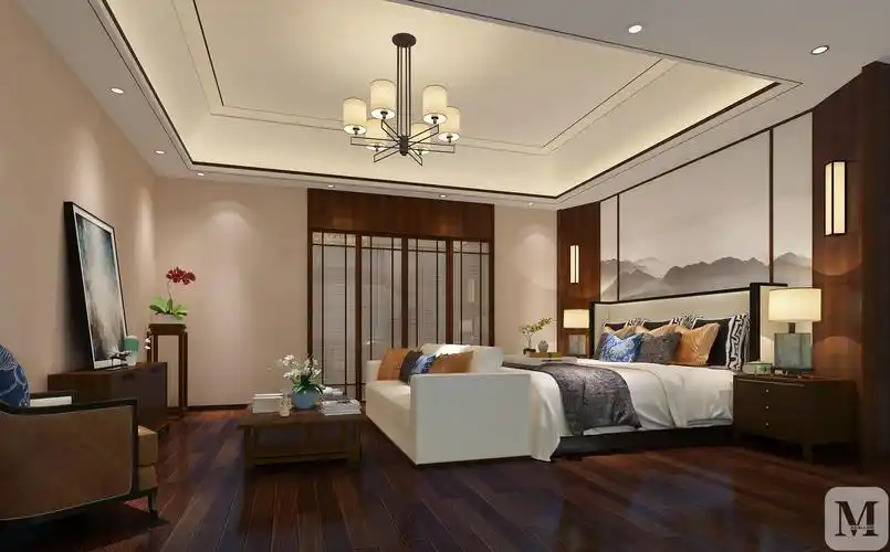 中式卧室衣柜装修效果图