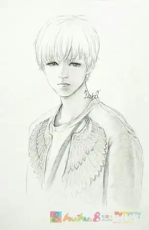 王俊凯帅气简笔画 简笔画图片大全-蒲城教育文学网