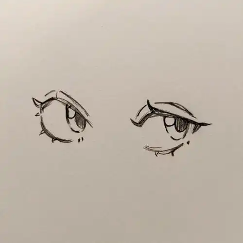 画个简笔画  #临摹  #画画  #零基础学画画  #动漫  #眼神  #眼