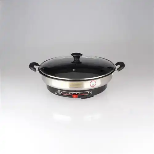 多功能电煎锅单面不锈钢电饼铛超硬不沾电煎铛水煎包锅正品包邮