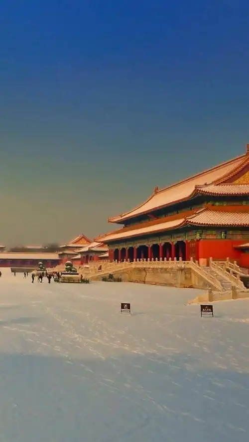 故宫紫禁城雪景 第一辑,高清图片,手机锁屏桌面-壁纸族