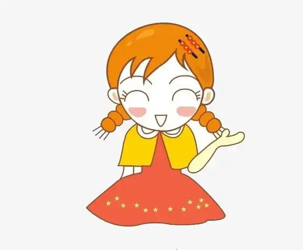 卡通笑眼女生