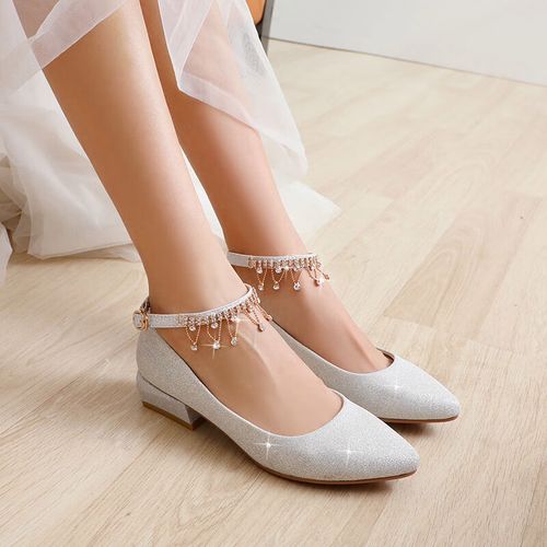 莞町青少女大童女鞋12-15岁公主鞋夏天配裙子十八岁成年礼高跟鞋学生