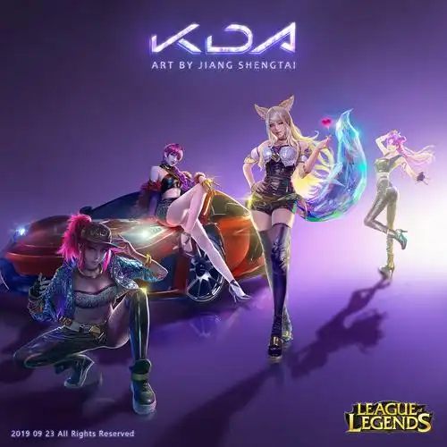 英雄联盟kda女团新版壁纸专辑封面
