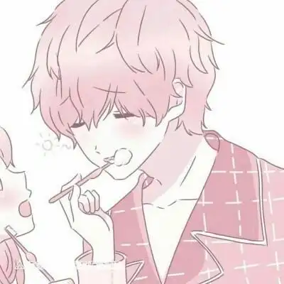 一人一半超甜情侣头像动漫一男一女图片