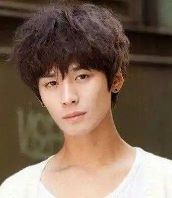 最新流行男士烟花烫发型图片