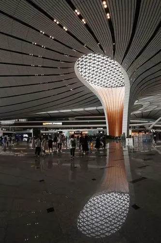 曾经在首都机场拍过机场内部环境的许多照片