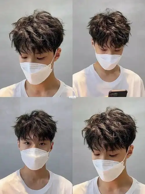 谁烫谁好看的纹理烫适合细软贴发质男生自然吹干好打理北京烫发 北京