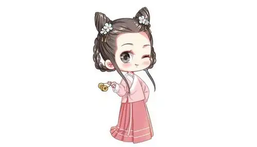 幸运十二星座卡通古装女版