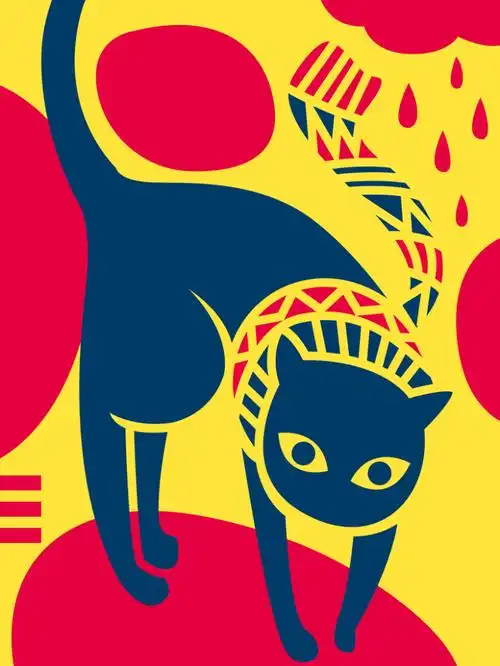 四月你好创意插画海报背景素材