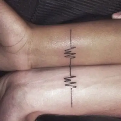 moon(情侣手腕纹身,简单)