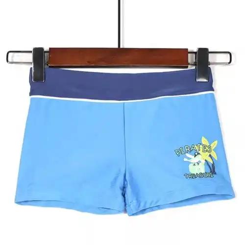 男童小童超萌可爱卡通平角泳裤宝宝舒适时尚速干防水平角游泳短裤