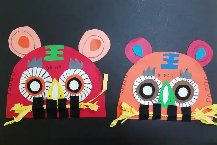 栀子花班:布老虎剪贴画(王老师)