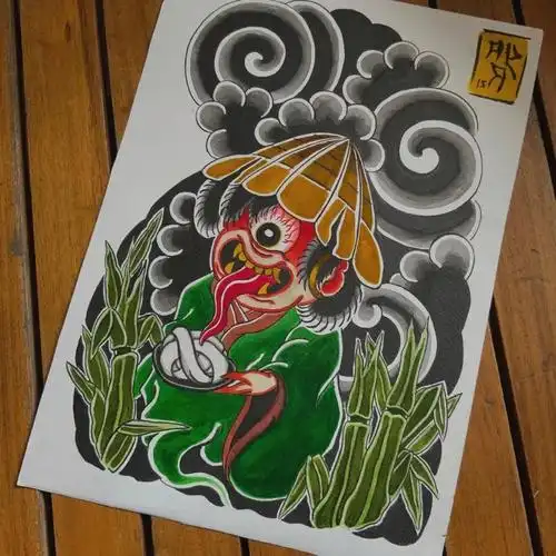 太原纹身日式老传统纹身手稿分享