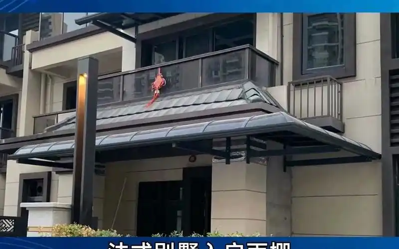 佛山别墅圆形进户门头雨棚定做