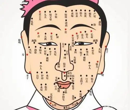 左下腮有痣的女人面相图解大全腮帮子痣相