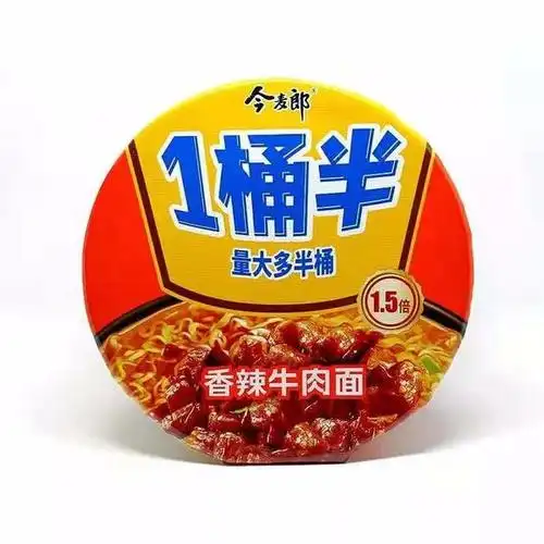 今麦郎香辣牛肉面一桶半