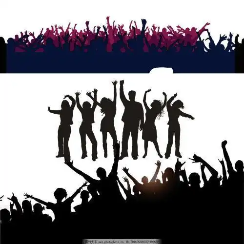 剪影简笔画一群人在欢呼的简笔画人群欢呼背影简笔画傅气足球博彩公司