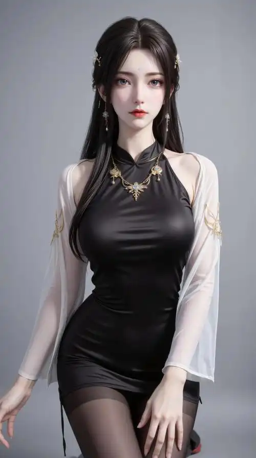 国漫女神|今天穿了件旗袍,优雅又迷人,美得让人窒息!