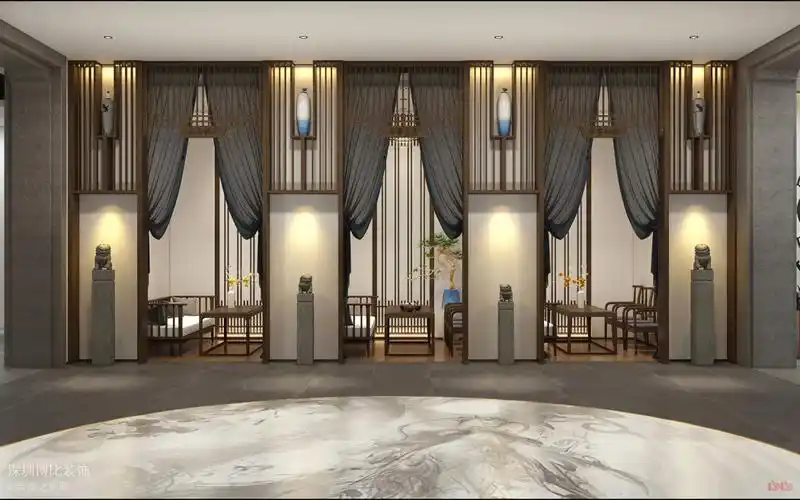 茶楼私人会所装修设计效果图