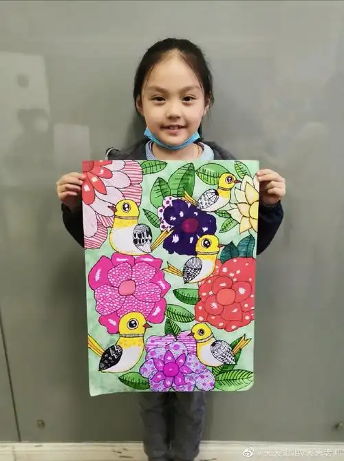 儿童创意美术##儿童画##儿童线描画##儿童画线描课资料