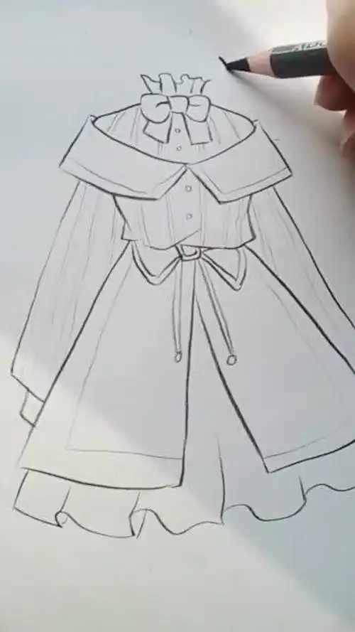 教你画好看又简单的动漫裙子