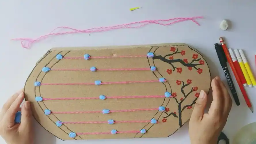 聊城莘县趣味小手工之古筝