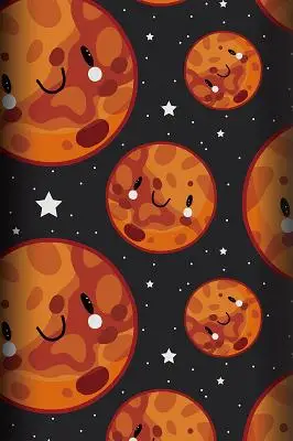 橙色卡通星球可爱表情手机壳背景