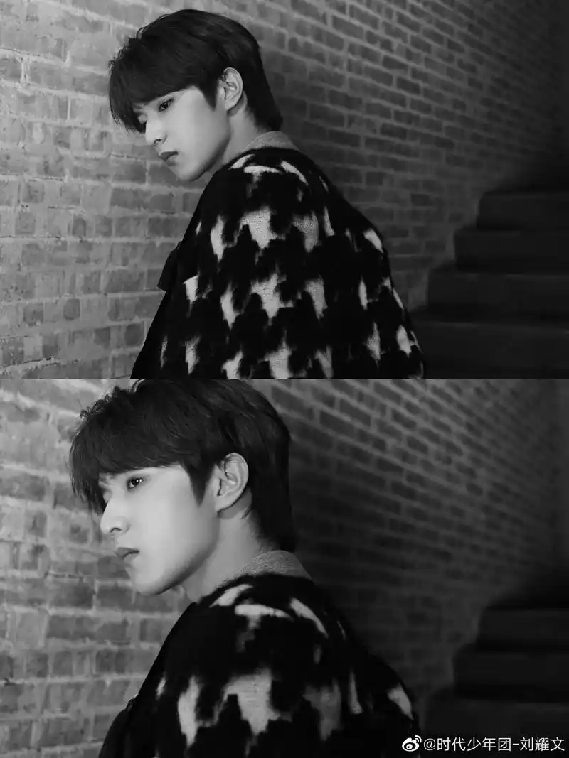 刘耀文黑白氛围感大片来了 黑白滤镜高级感十足