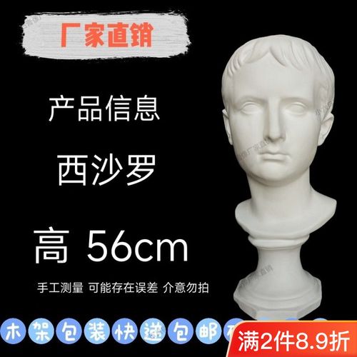 西沙罗石膏像少年美术写生静物绘画素描雕像雕塑画室用艺术大卫