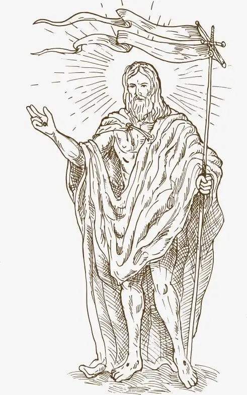 基督教主日学简笔画耶稣