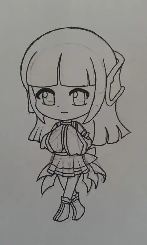 q版人物简笔画男生手绘