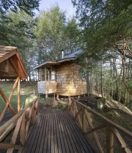 游牧风格的童话小木屋群