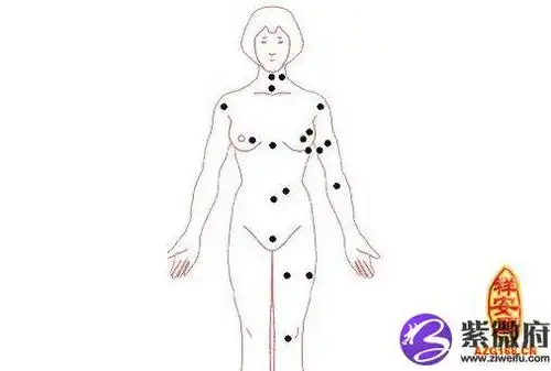 痣的位置与命运图女人身上女痣的位置与命运图解痣的位置与命运图指出