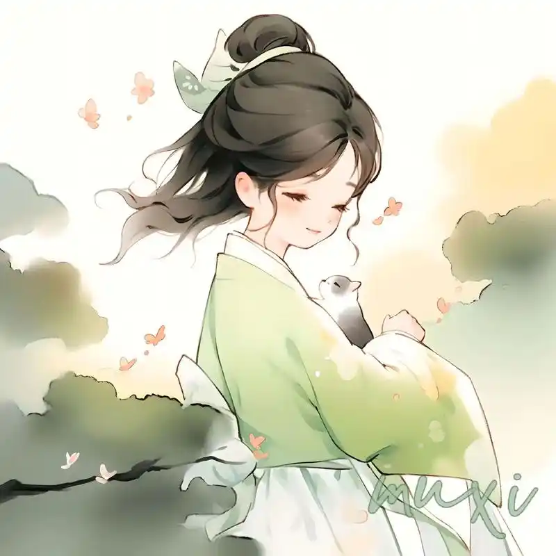 头像|山水如墨染.#古风头像 #ai绘画 #古风 #女生头像 - 抖音